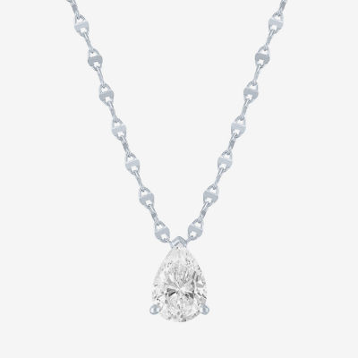 Diamond Addiction (G-H / Si2-I1) Womens 2 CT. T.W. Lab Grown White 10K Gold 18 Inch Pendant Necklace