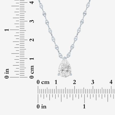 Diamond Addiction (G-H / Si2-I1) Womens 2 CT. T.W. Lab Grown White 10K Gold 18 Inch Pendant Necklace