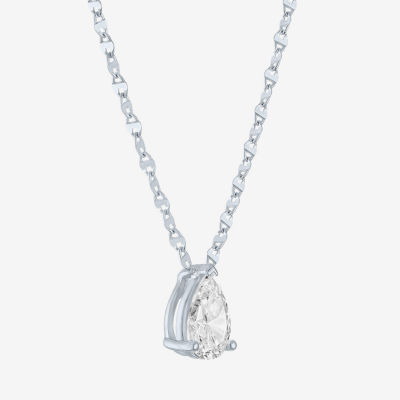 Diamond Addiction (G-H / Si2-I1) Womens 2 CT. T.W. Lab Grown White 10K Gold 18 Inch Pendant Necklace