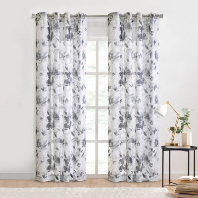 Habitat Nora Grommet Top Sheer Single Curtain Panel