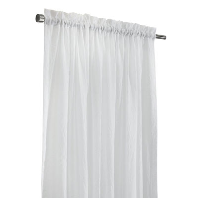 Habitat Crushed Rod Pocket Sheer Single Curtain Panel