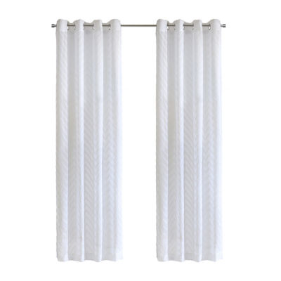 Habitat Regina Grommet Top Sheer Single Curtain Panel
