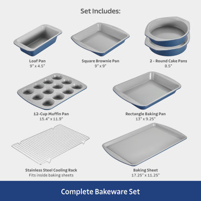 Tramontina Rise 8-pc. Cookie Sheet and Cooling Rack Set