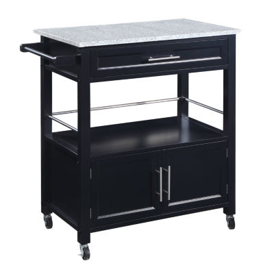 Granite-Top Kitchen Cart