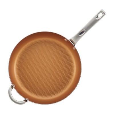 Ayesha Curry Grill Pan, Deep Square, Porcelain Enamel, 11.25 Inch