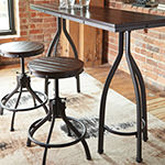 Signature Design by Ashley® Odium 3-Piece Counter Height Dining Table and Bar Stools Set