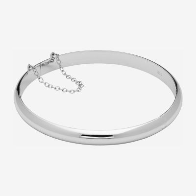 Womens Sterling Silver Bangle Bracelet