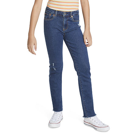 Levi's Big Girls Straight Leg Jean, 12, Blue