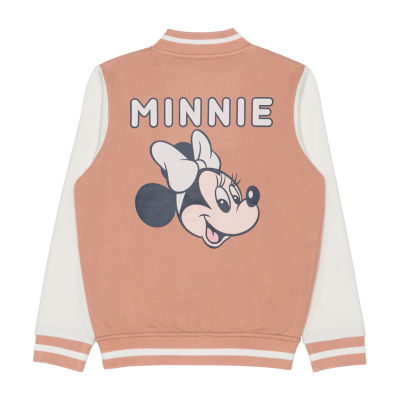 Disney Collection 100 Little & Big Girls Minnie Mouse Midweight Bomber Jacket