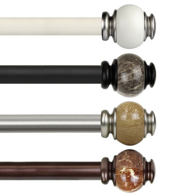 Rod Desyne Marble 1 IN Adjustable Curtain Rod