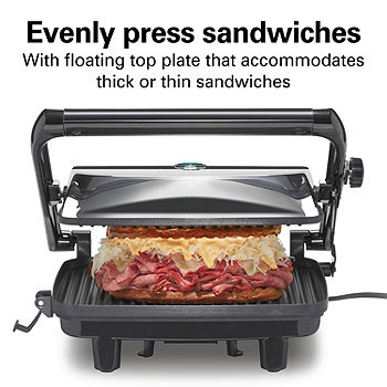 Hamilton Beach® Panini Press Gourmet Sandwich Maker 25460A, Color: Grey -  JCPenney
