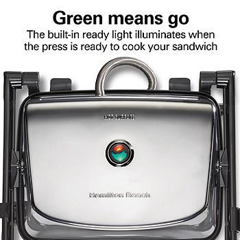 Hamilton Beach® Panini Press Gourmet Sandwich Maker 25460A, Color