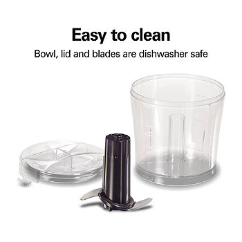 3-Cup Electric Food Processor Vegetable Chopper with Stainless Steel Blade