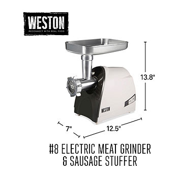 Weston 575-Watt no.8 Electric Grinder and Sausage Stuffer
