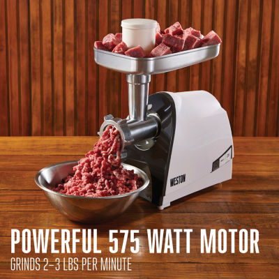 Weston 575-Watt no.8 Electric Grinder and Sausage Stuffer