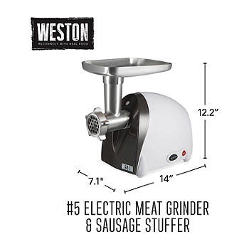 Weston #5 Electric Meat Grinder & Stuffer 500 Watt 82-0301-W