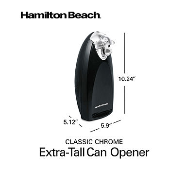 Hamilton Beach Smooth Touch Can Opener, Black/Chrome