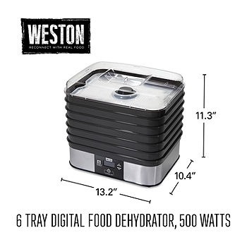 Best Buy: Weston 6-Tray Food Dehydrator Black 75-0450-W