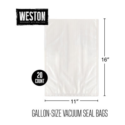 Weston Vacuum Sealer Bags, 11" x 16" Gallon-20 count