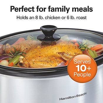 Hamilton Beach Slow Cookers - Steel Indoor Smoker & Slow Cooker Stainless  [] - Shopping.com