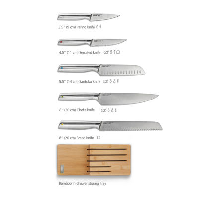 Joseph Joseph Elevate Steel 5-pc. Knife Set