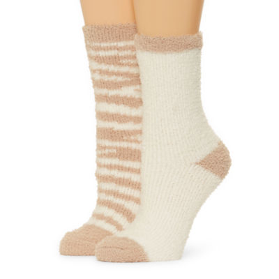 Mixit Cozy 2 Pair Crew Socks Womens