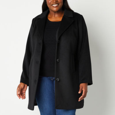 Gallery Womens Plus Heavyweight Peacoat MainPlace Mall