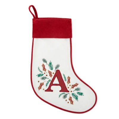 North Pole Trading Co. Very Merry Monogram Christmas Stocking JCPenney