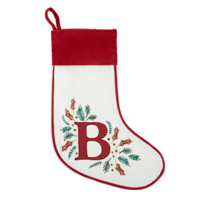 North Pole Trading Co. Very Merry Monogram Christmas Stocking