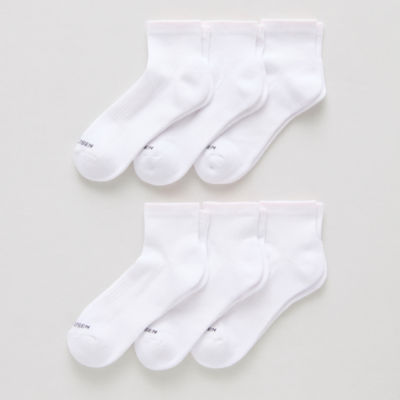 Van Heusen Athletic 6 Pair Quarter Ankle Socks Mens