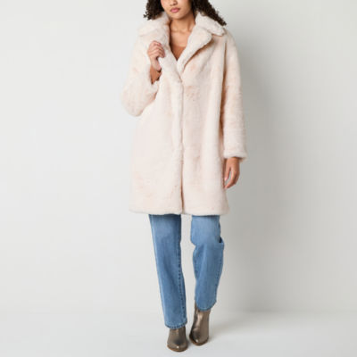 Longline Coat Forever 21 Faux Jacket Coat Cream Shaggy Cardigan