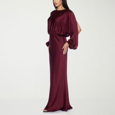 Premier Amour Womens Long Sleeve Evening Gown