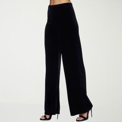 Premier Amour Velvet Womens Wide Leg Pull-On Pants