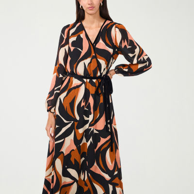 Sam And Jess Womens Long Sleeve Floral Maxi Dress