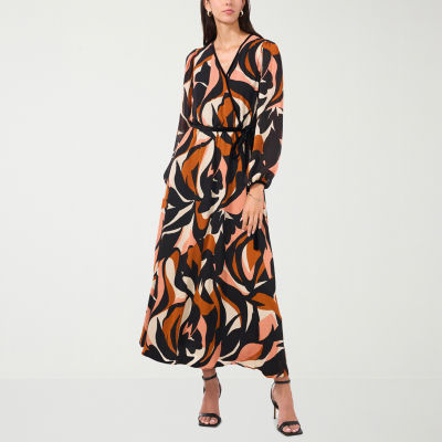 Sam And Jess Womens Long Sleeve Floral Maxi Dress