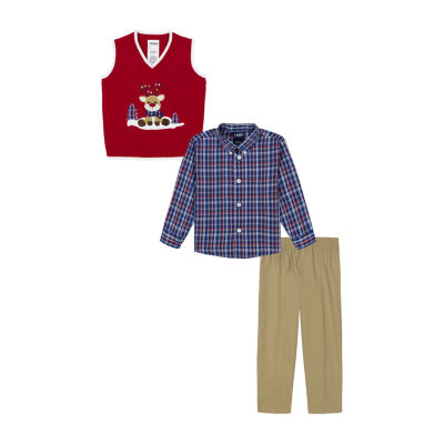 IZOD Baby Boys 3-pc. Pant Set