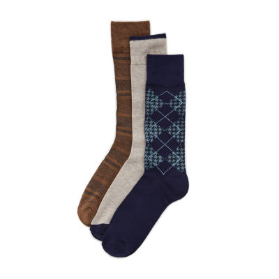 Stafford Super Soft Lux Mens 3 Pair Crew Socks