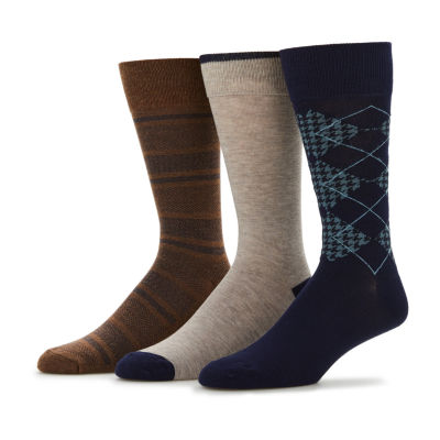 Stafford Super Soft Lux Mens 3 Pair Crew Socks
