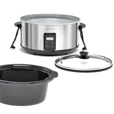 Cooks 5 Quart Programmable Latch and Travel Slow Cooker