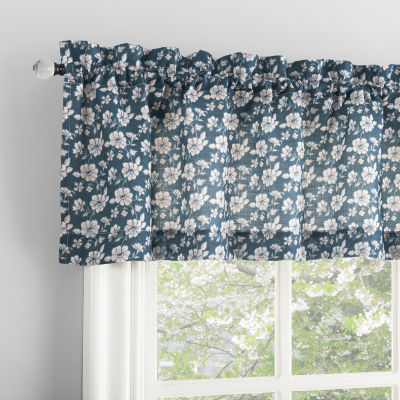 No 918 Mistral Floral Rod Pocket Tailored Valance