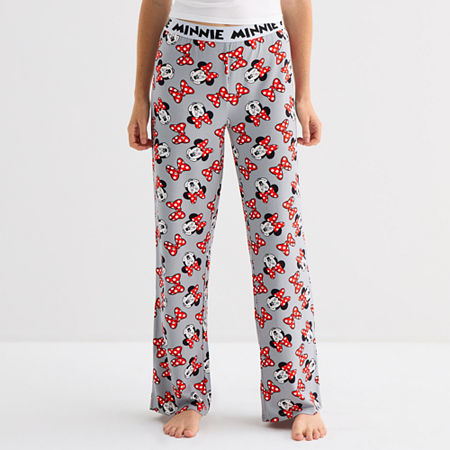 Disney Mjc Womens Minnie Mouse Pajama Pants In Gray
