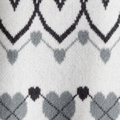 Carter's Little & Big Kid Girls Round Neck Long Sleeve Pullover Sweater