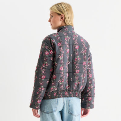 Arizona Womens Juniors Lightweight Quilted Jacket