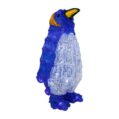 12.5'' Lighted Commercial Grade Acrylic Penguin Christmas Display Decoration