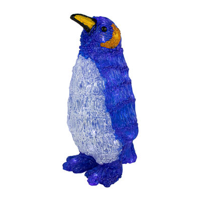 12.5'' Lighted Commercial Grade Acrylic Penguin Christmas Display Decoration
