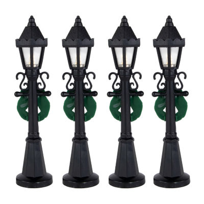 Northlight 4.75" Street Lamps Display Pieces 4-pc. Christmas Village