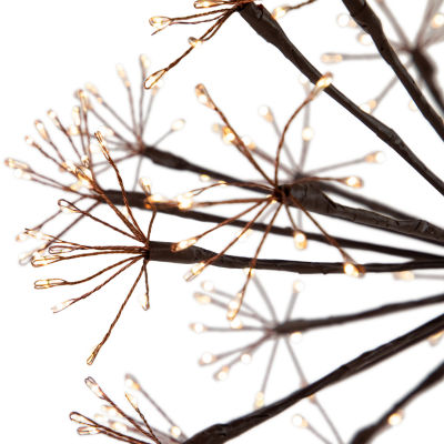 Northlight 12" Pre-Lit Led Brown Ball Decoration Warm White String Lights