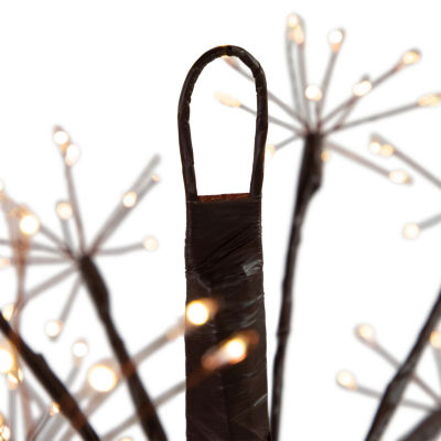 Northlight 12" Pre-Lit Led Brown Ball Decoration Warm White String Lights