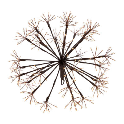 Northlight 12" Pre-Lit Led Brown Ball Decoration Warm White String Lights