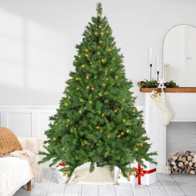 Northlight Chatham Artificial  Clear Lights 7 1/2 Foot Pre-Lit Pine Christmas Tree